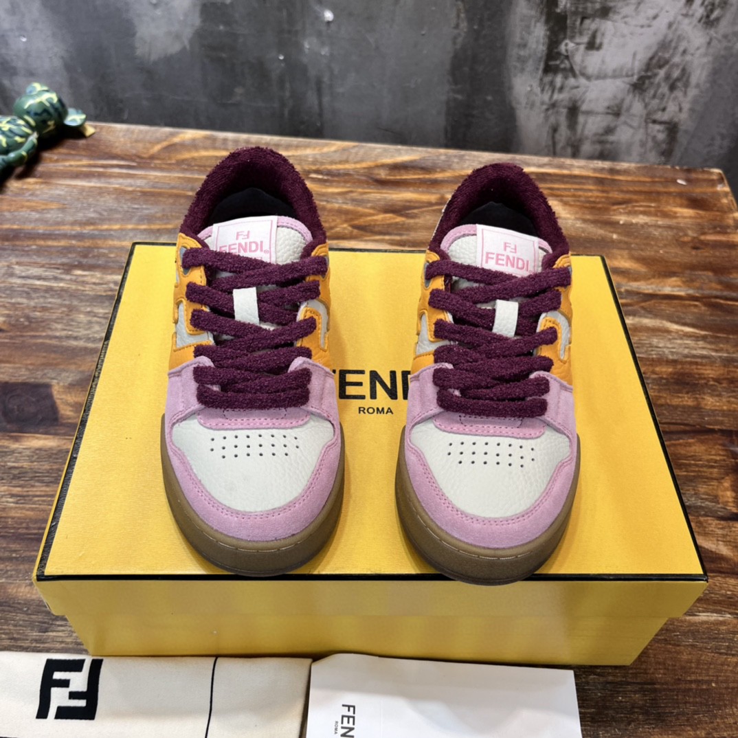 F**di FD F**di Match Low Tops Sneakers Pink For Women