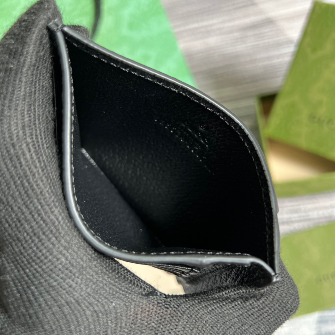 Gvc*1 GG Marmont Card Case Black For Men 4.7in/12cm ‎‎‎722734 1T56F 1000