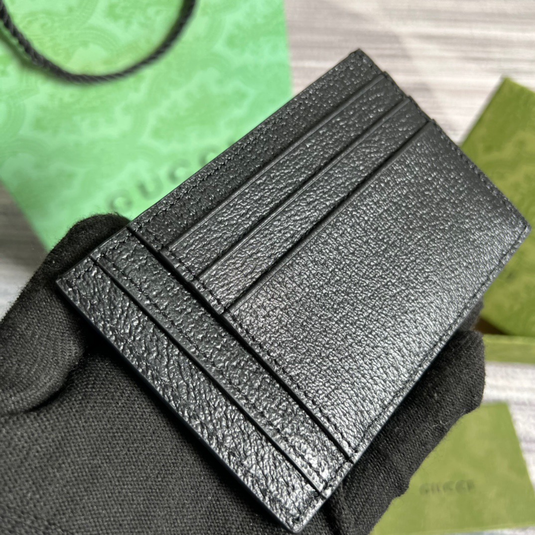 Gvc*1 GG Marmont Card Case Black For Men 4.7in/12cm ‎‎‎722734 1T56F 1000