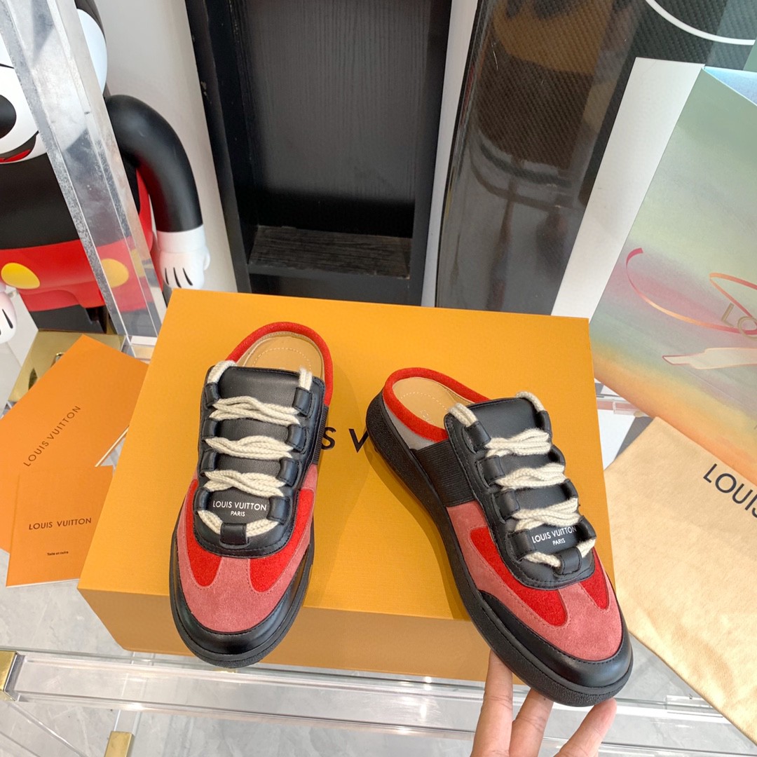 L0vis Vvtt0n Lous Sneaker Monogram Canvas Red For Men