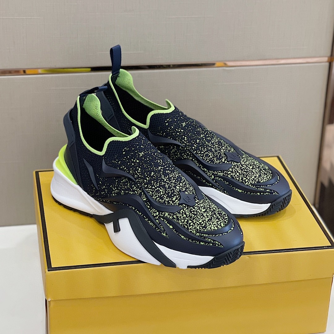 FD F**di Flow Running Sneakers Blue For Women 7E1504AKX3F1IXP