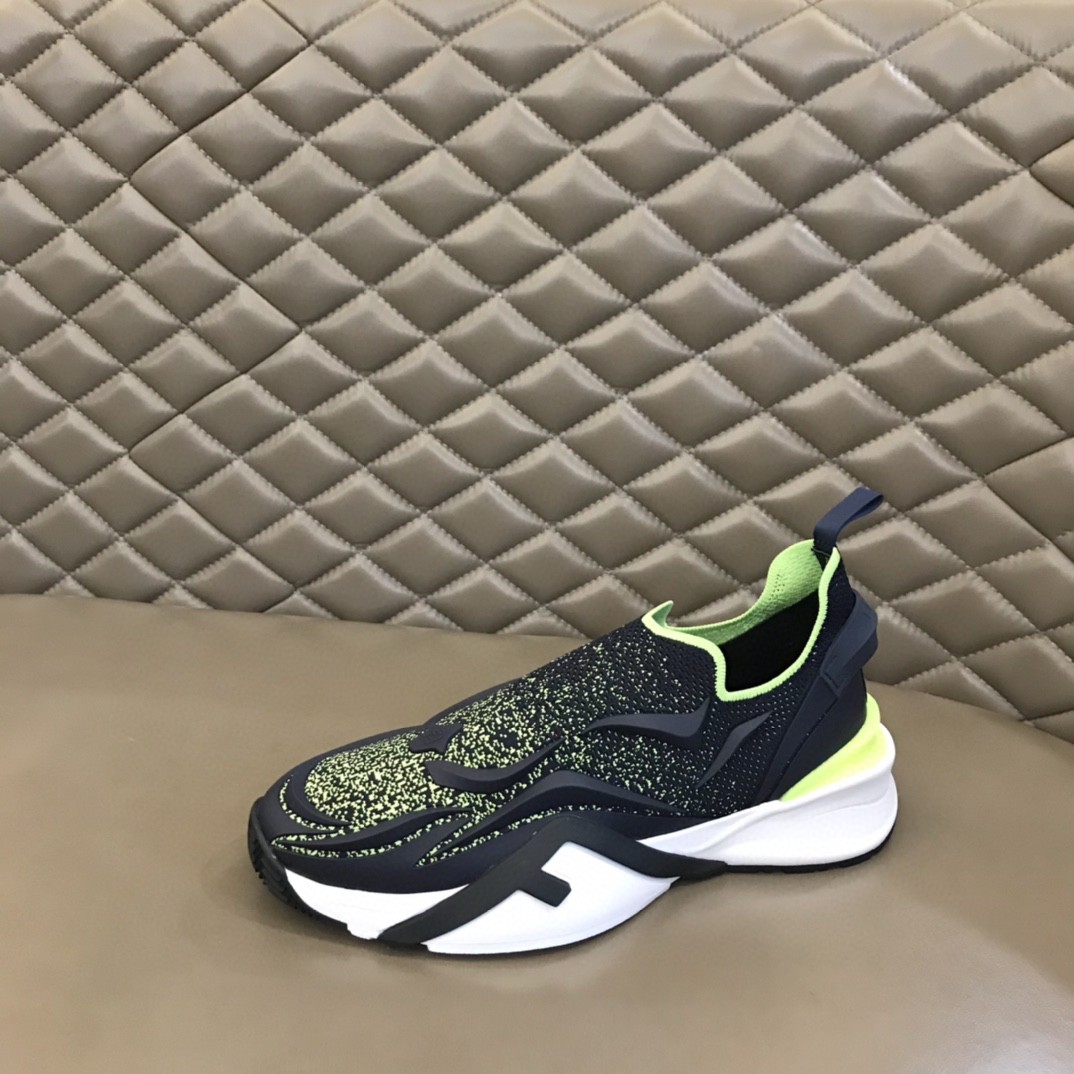 FD F**di Flow Running Sneakers Black And Green For Women