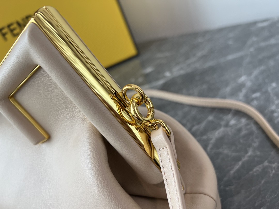 F**di FD Small First Bag Blue/Beige/ Purple For Women 26cm/10.3in 8BP129ABVEF1993