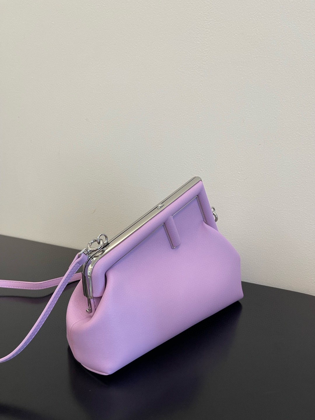 F**di FD Small First Bag Blue/Beige/ Purple For Women 26cm/10.3in 8BP129ABVEF1993