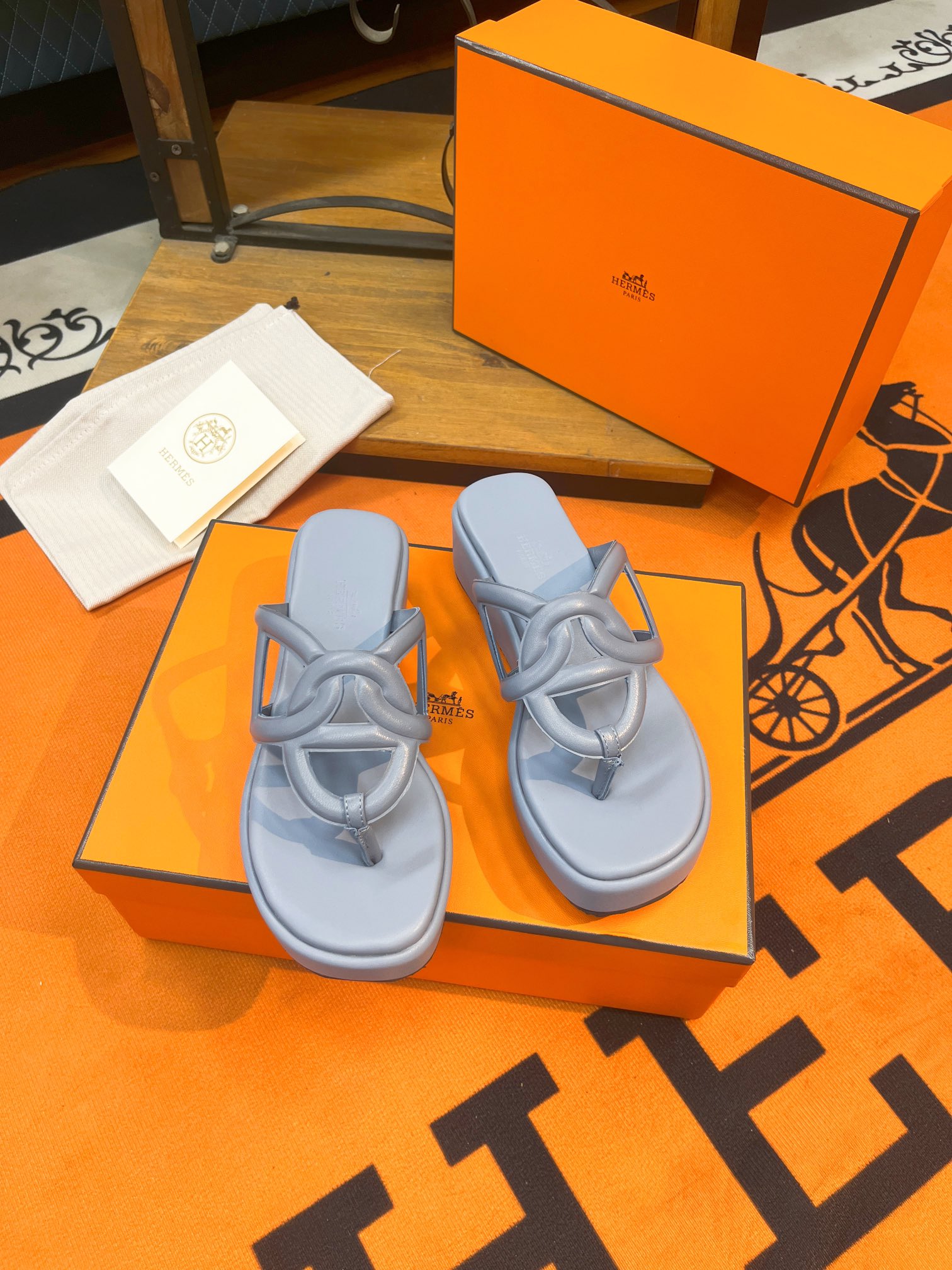 H**me5 Gipsy Sandal Blue For Women H231082Z 6A350