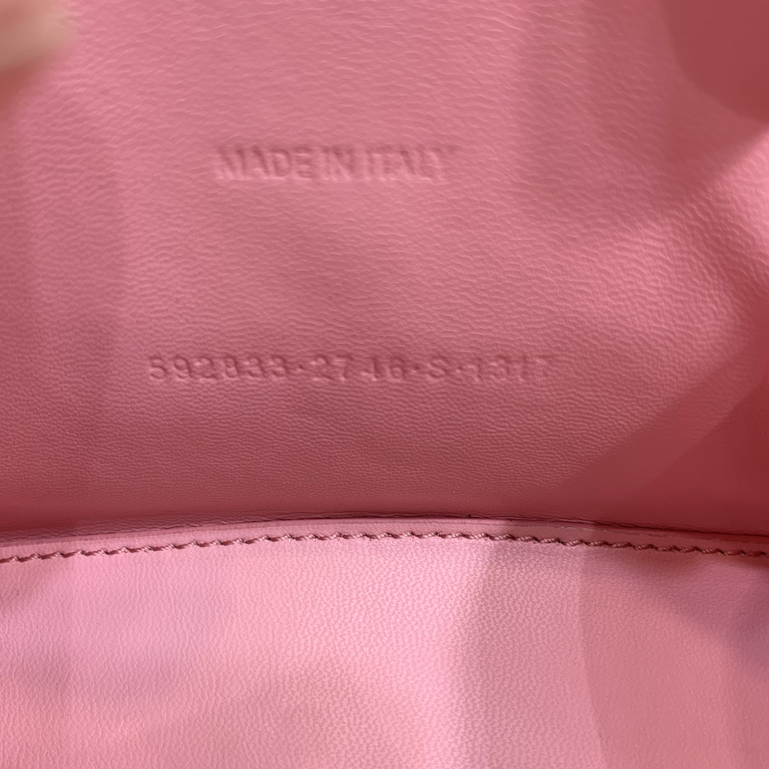 Ba1en*iaga Hourglass Small Handbag Black/Pink For Women‎ 9in/22.9cm