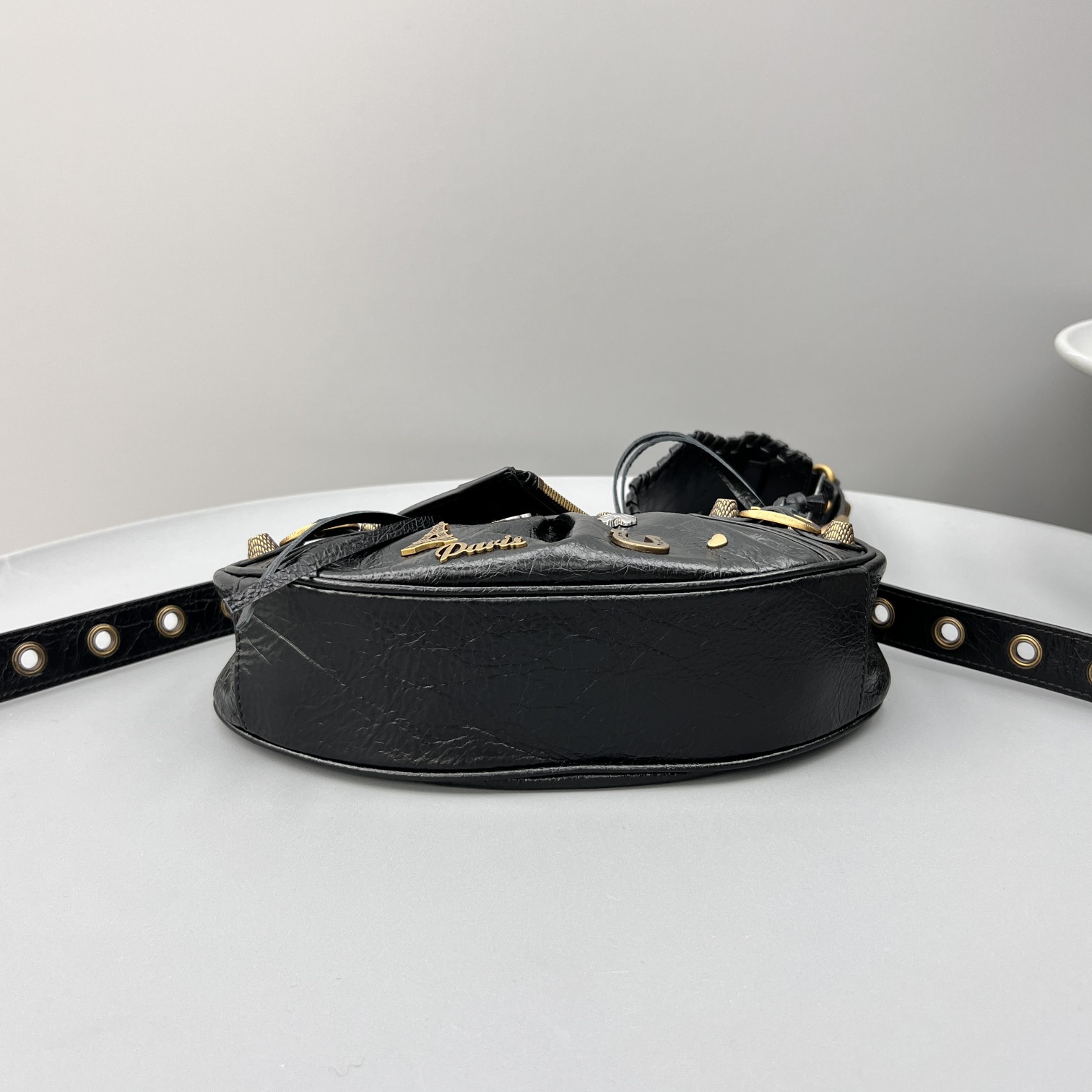 Ba1en*iaga Le Cagole Shoulder Bag Black For Women‎ 10in25.5cm