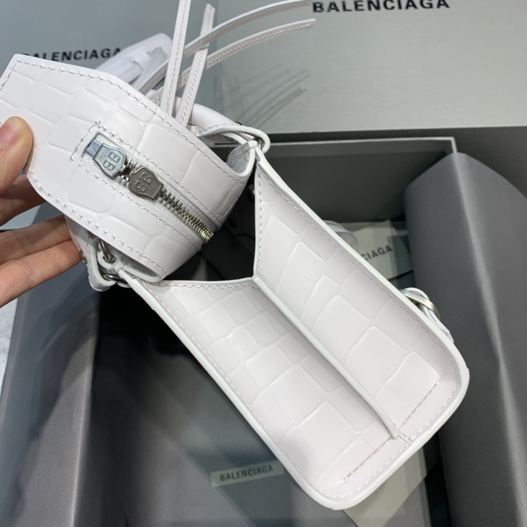 Ba1en*iaga Neo Classic Mini Handbag Black/White For Women‎ 8.6in/21.8cm