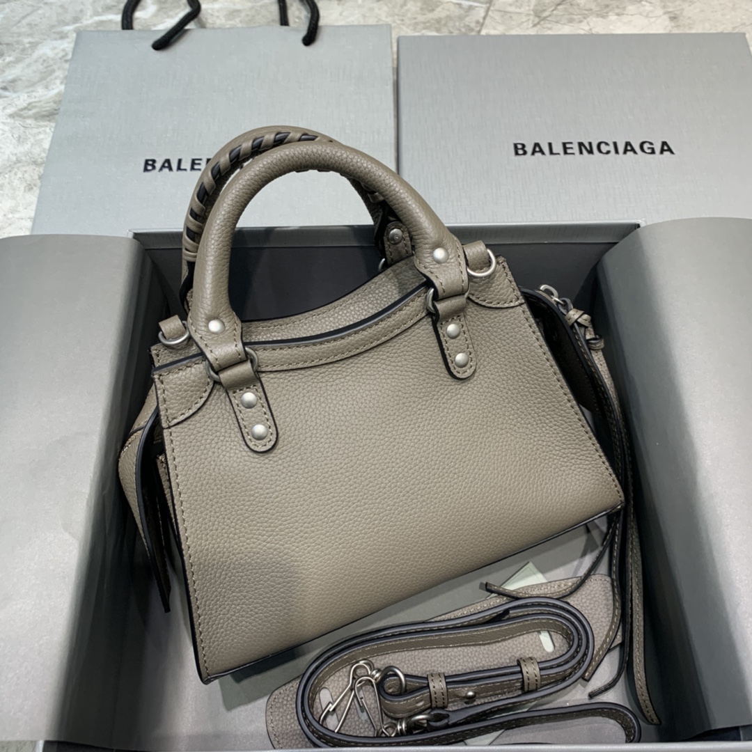 Ba1en*iaga Neo Classic Mini Handbag Black/Dark Blue/Cream/Brown/Green Khaki For Women‎ 8.6in/21.8cm