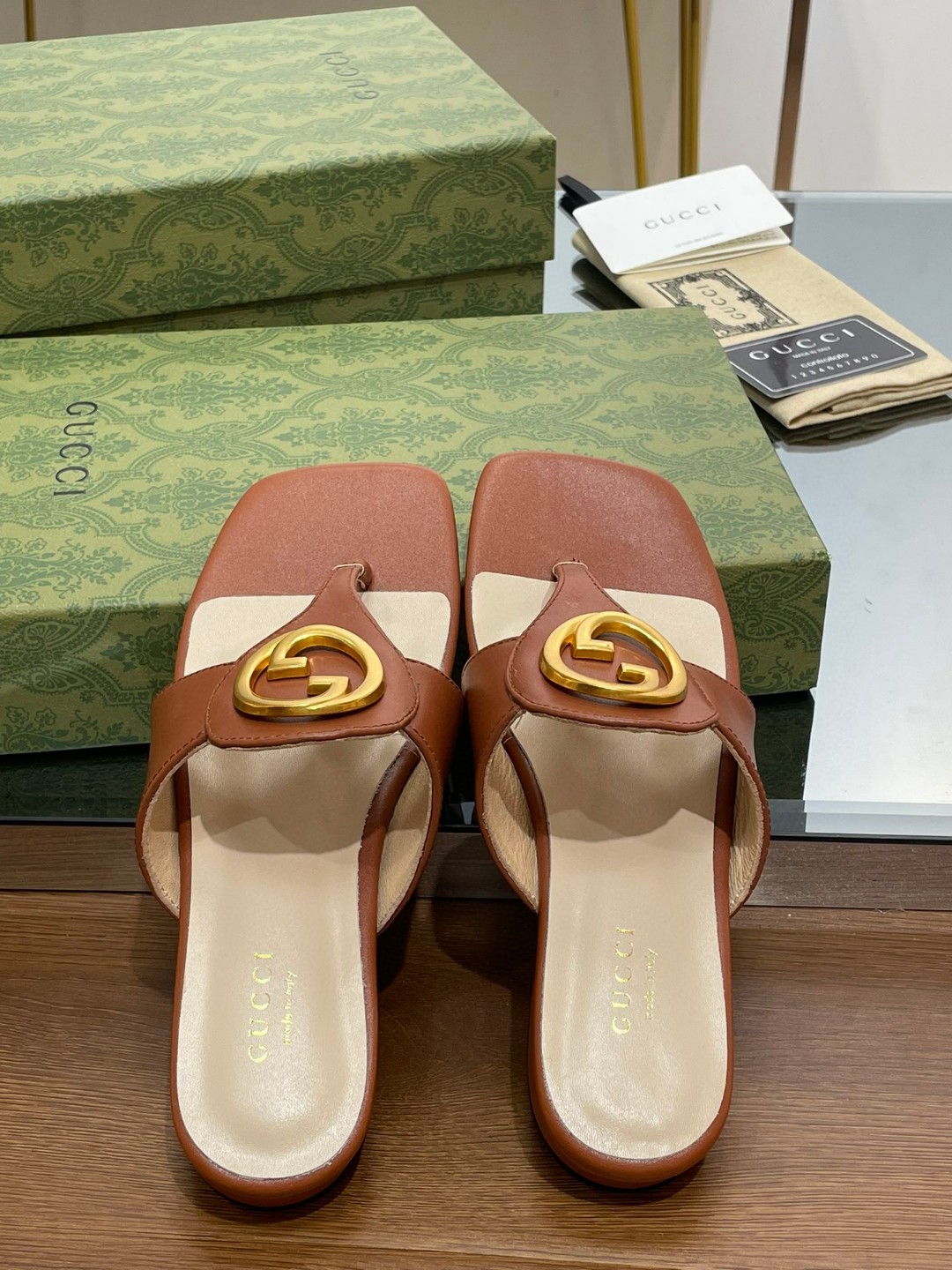 Gvc*1 Blondie Thong Sandal Brown For Women ‎‎