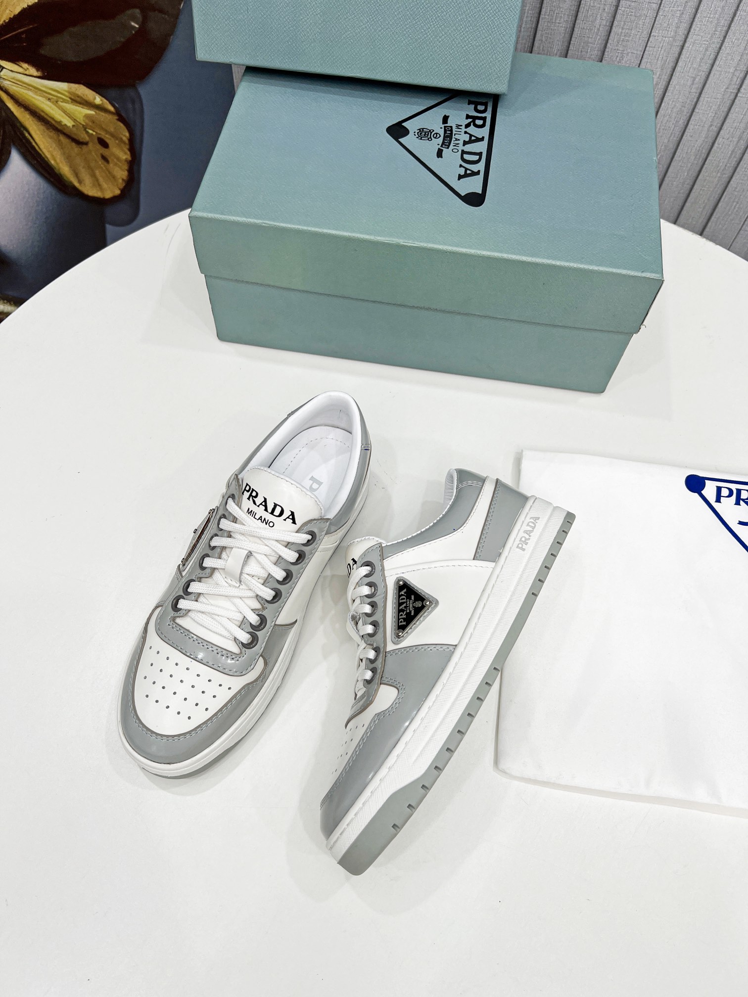 Pra*a Downtown Sneakers Grey For Women 1.2 in/ 3 cm