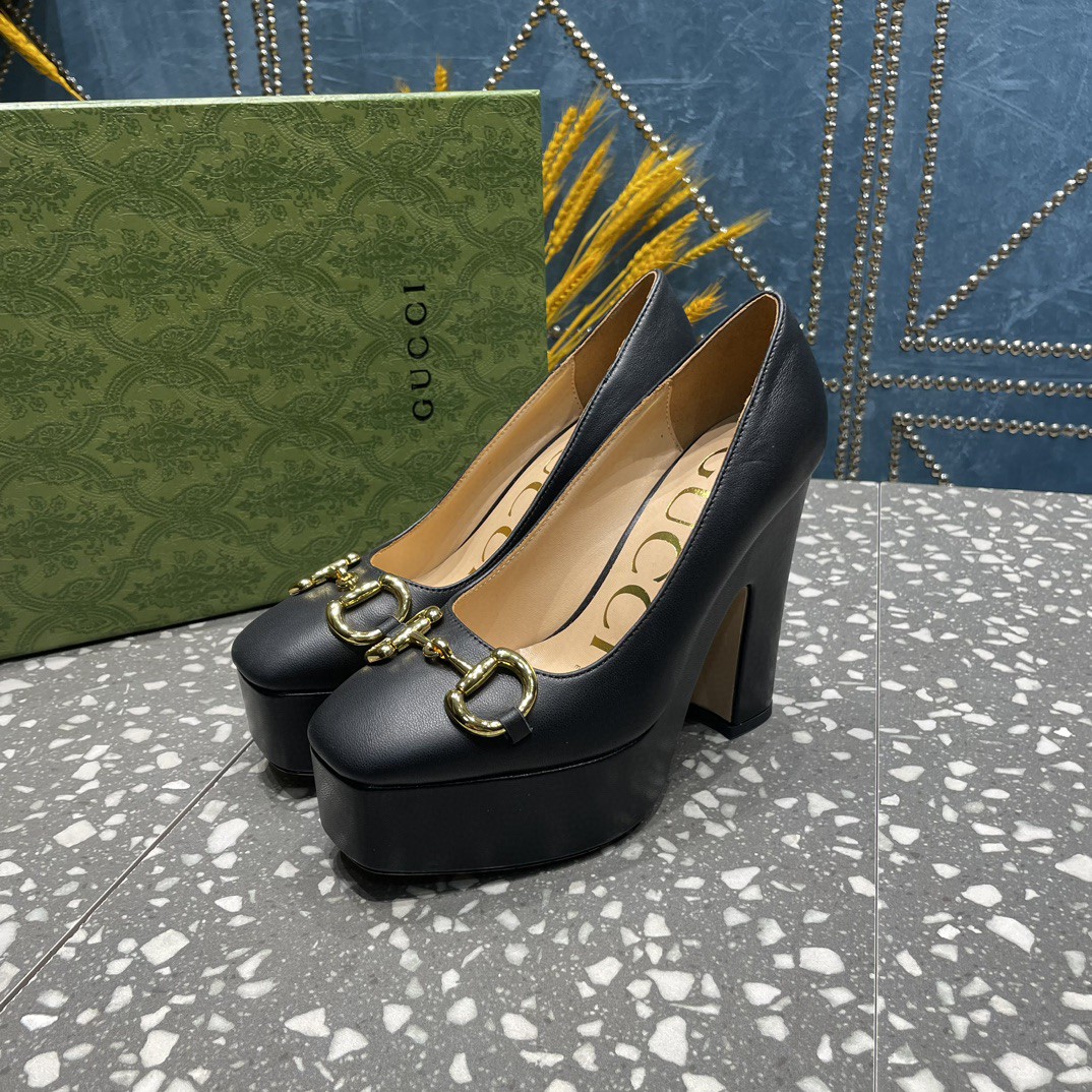 Gvc*1 High Heel Pump With Horsebit Black For Women