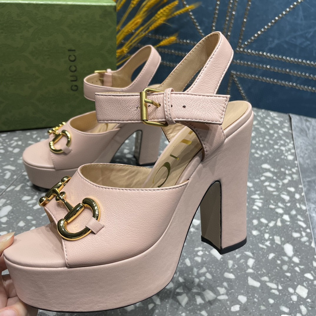 Gvc*1 Platform Sandal With Horsebit Light Pink For Women ‎