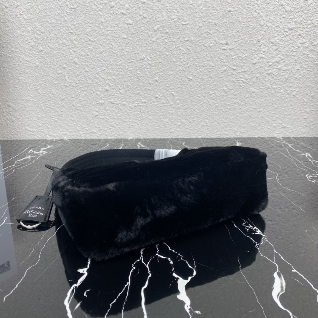 Pra*a Re-Edition 2000 Mini Bag Black/White/Pink For Women 8.6 in / 22 cm 1NE515_2DUE_F0002