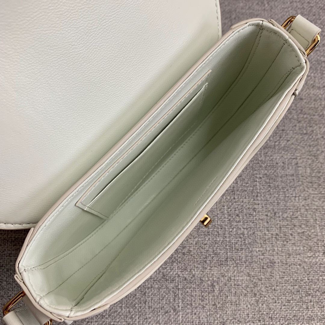 Ce1i*e Small Besace 16 Bag In Satinated Black/White/Light Pink For Women‎ 7in/19cm 188013BEY.38NO