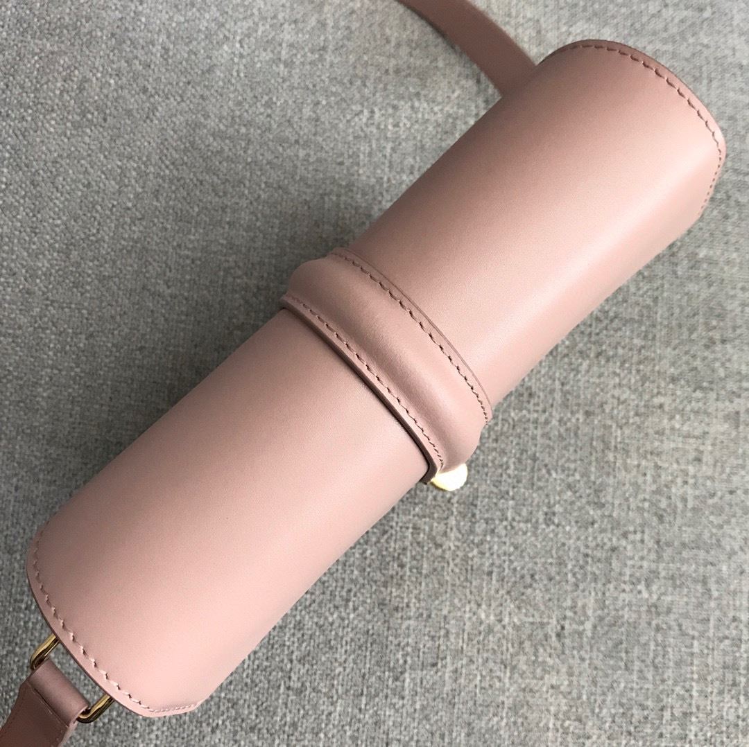 Ce1i*e Small Besace 16 Bag In Satinated Black/White/Light Pink For Women‎ 7in/19cm 188013BEY.38NO