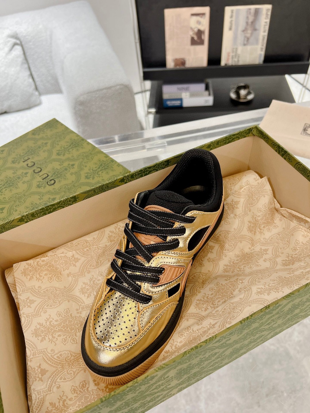 Gvc*1 Basket Sneaker Gold For Men