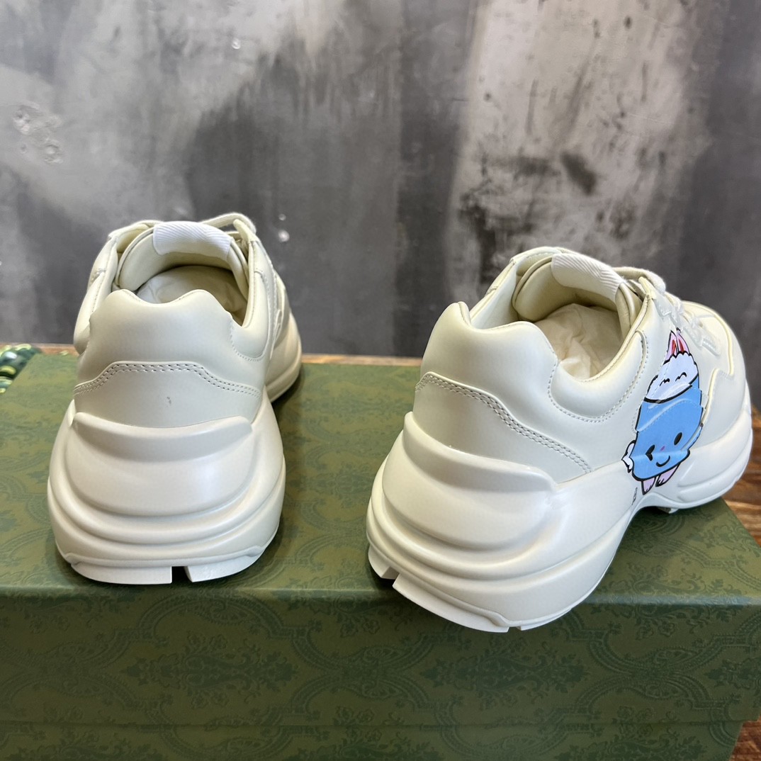 Gvc*1 Rhyton Sneaker With Animal Print White For Men