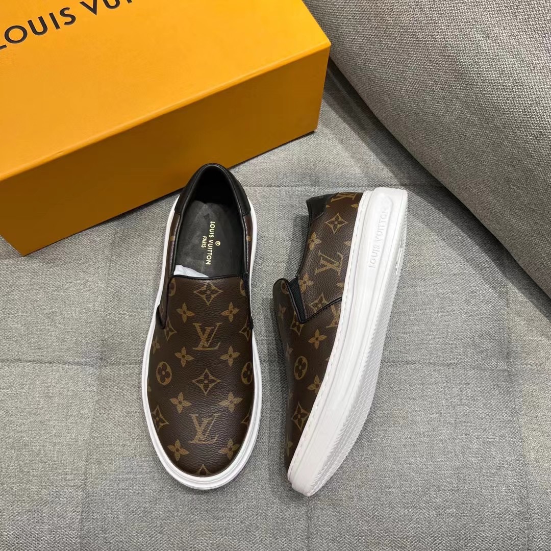 L0vis Vvtt0n Beverly Hills Slip On Brown For Men