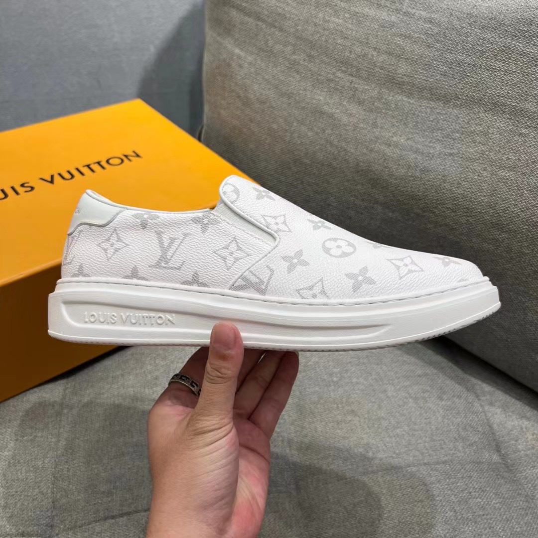 L0vis Vvtt0n Beverly Hills Slip On White For Men