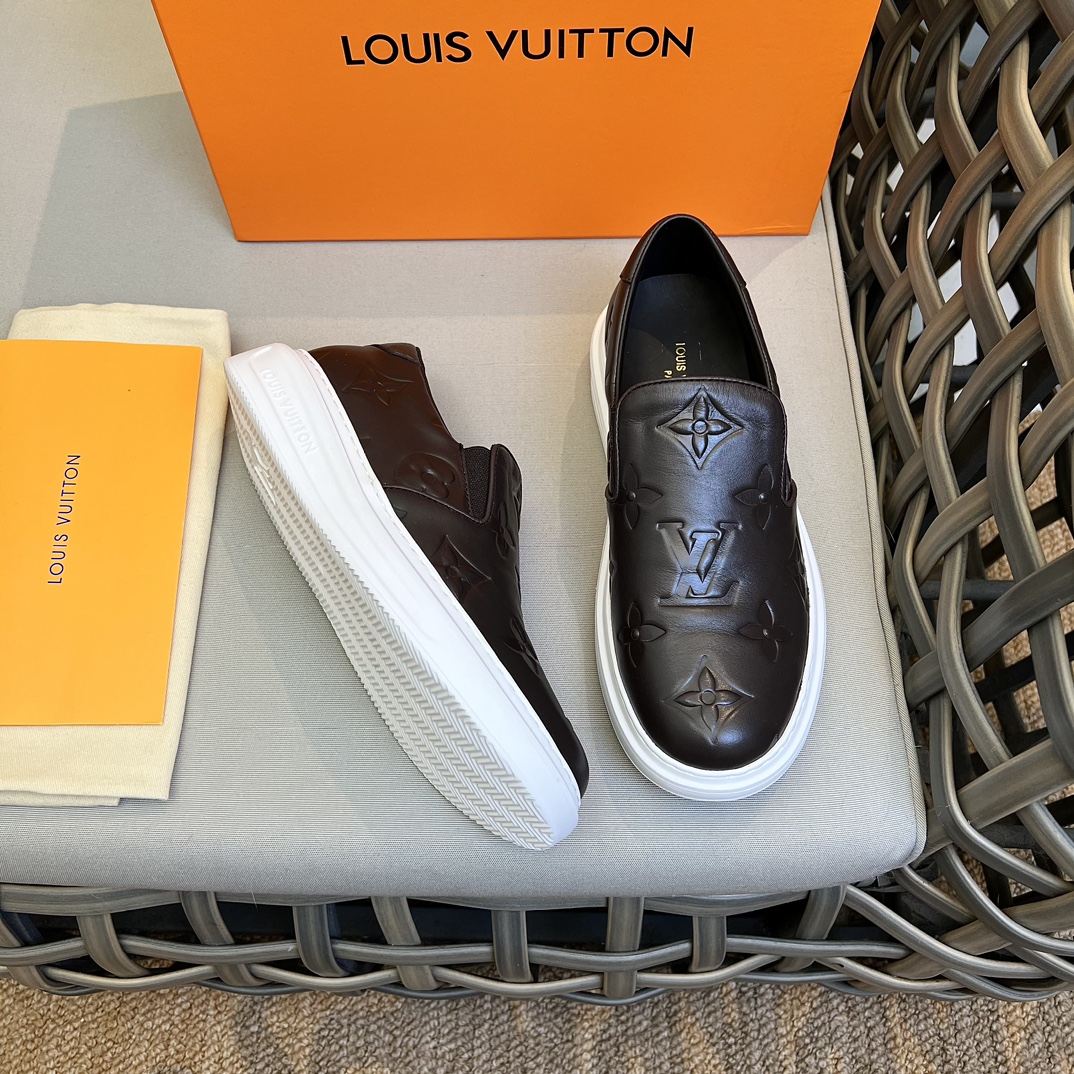 L0vis Vvtt0n Beverly Hills Slip On Brown For Men