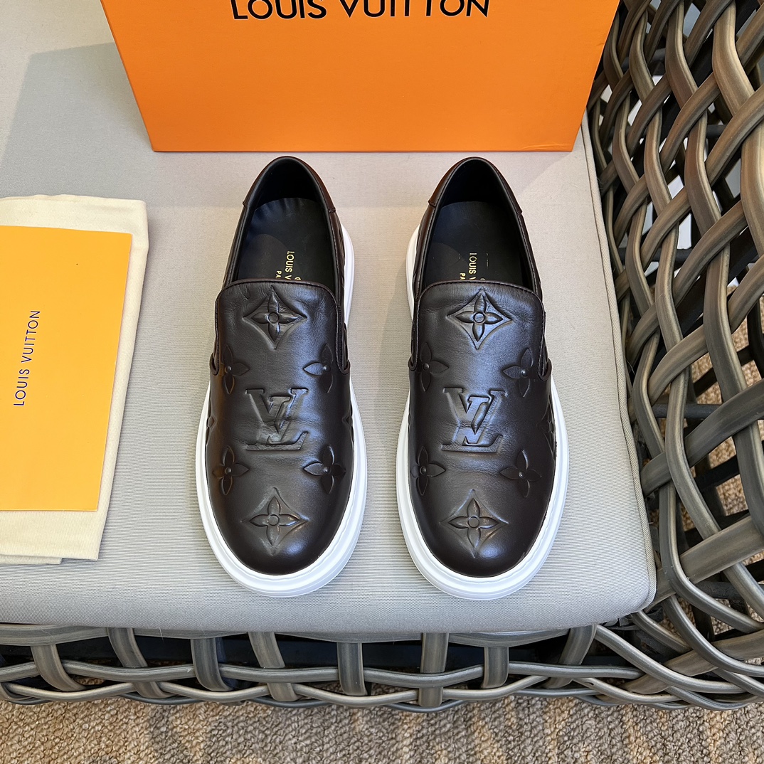 L0vis Vvtt0n Beverly Hills Slip On Brown For Men