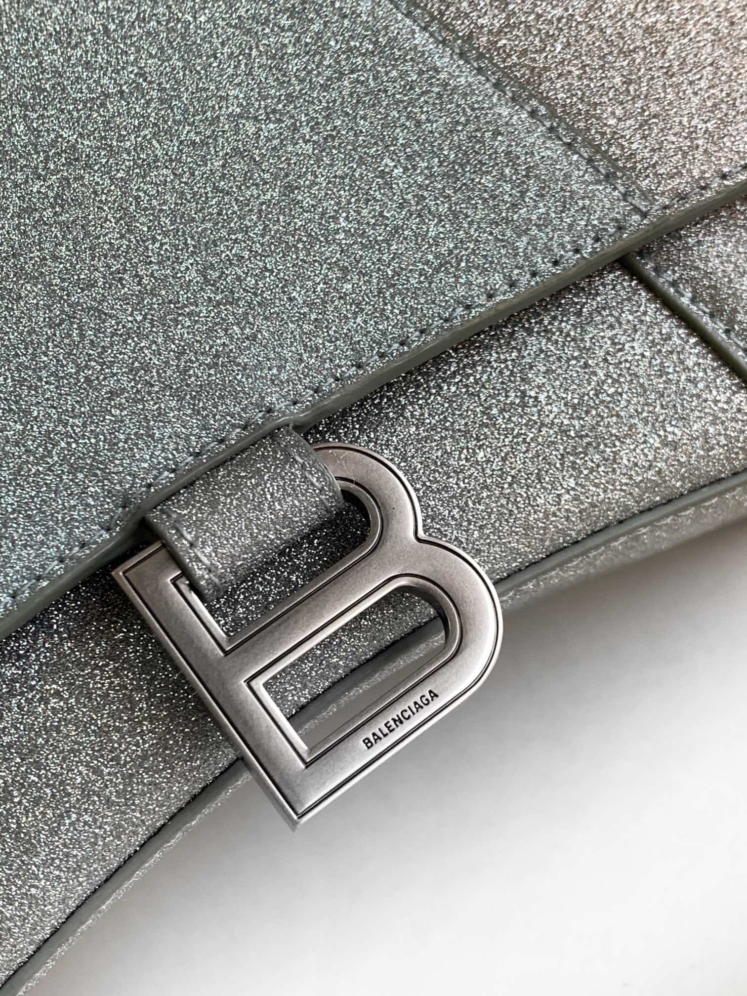 Ba1en*iaga Hourglass Small Handbag In Pink/Blue For Women 9in/23 cm