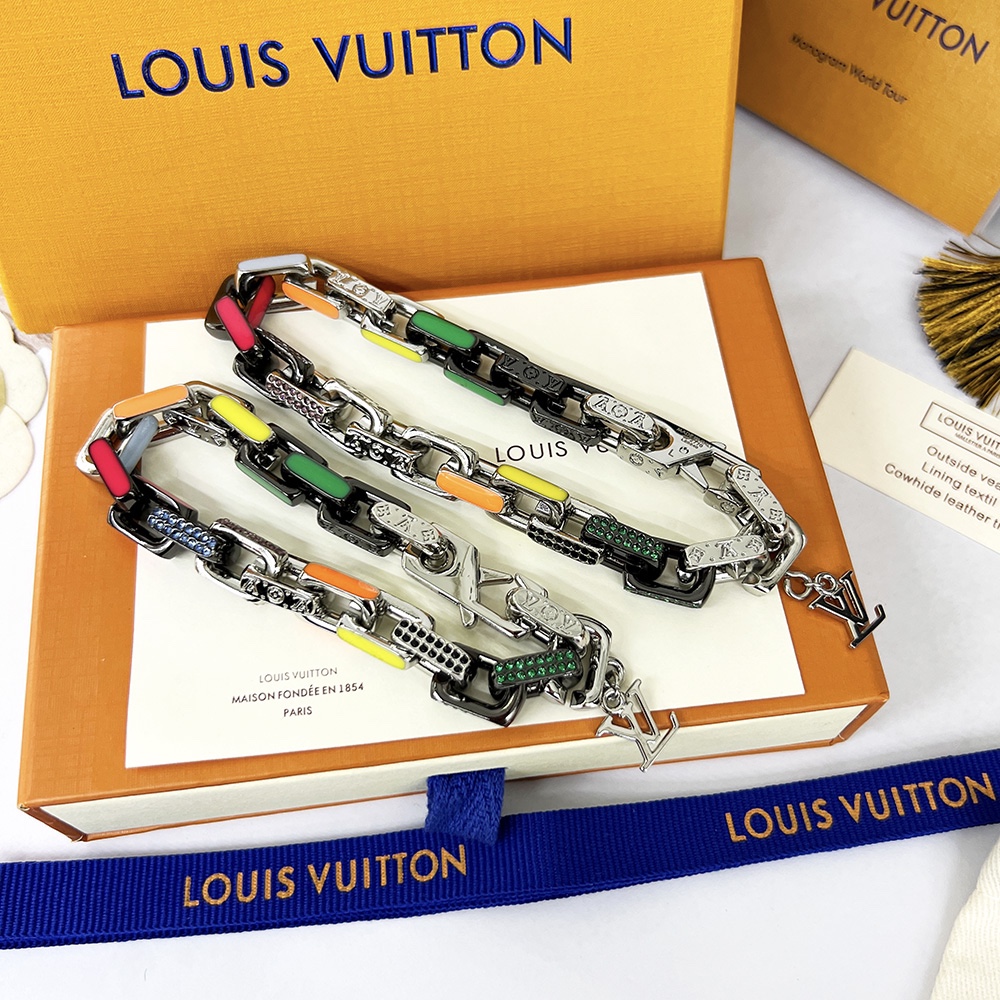 L0vis Vvtt0n Donkey’s Paradise Chain Bracelet Multicolor For Women