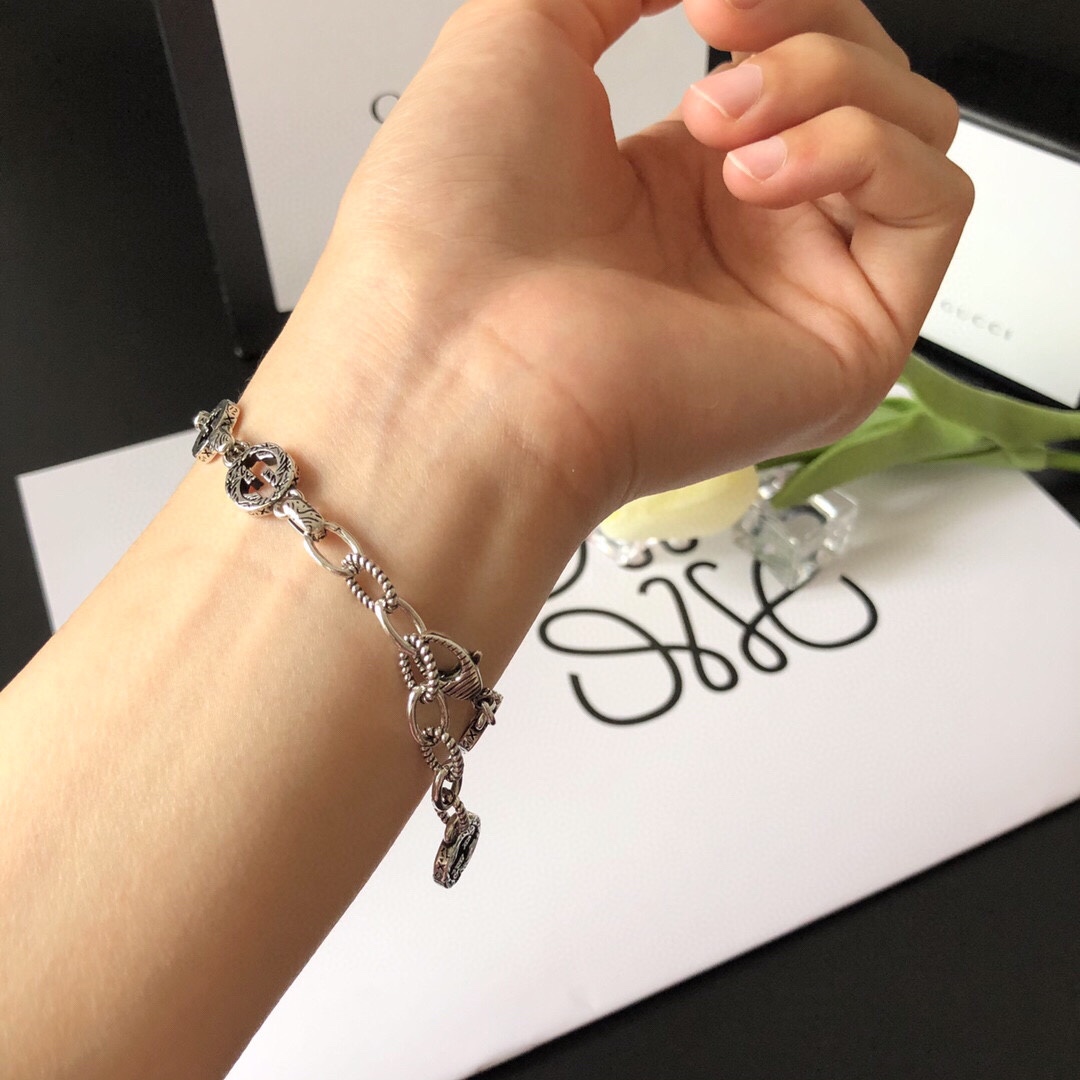 Gvc*1 Double G Bracelet Silver For Women