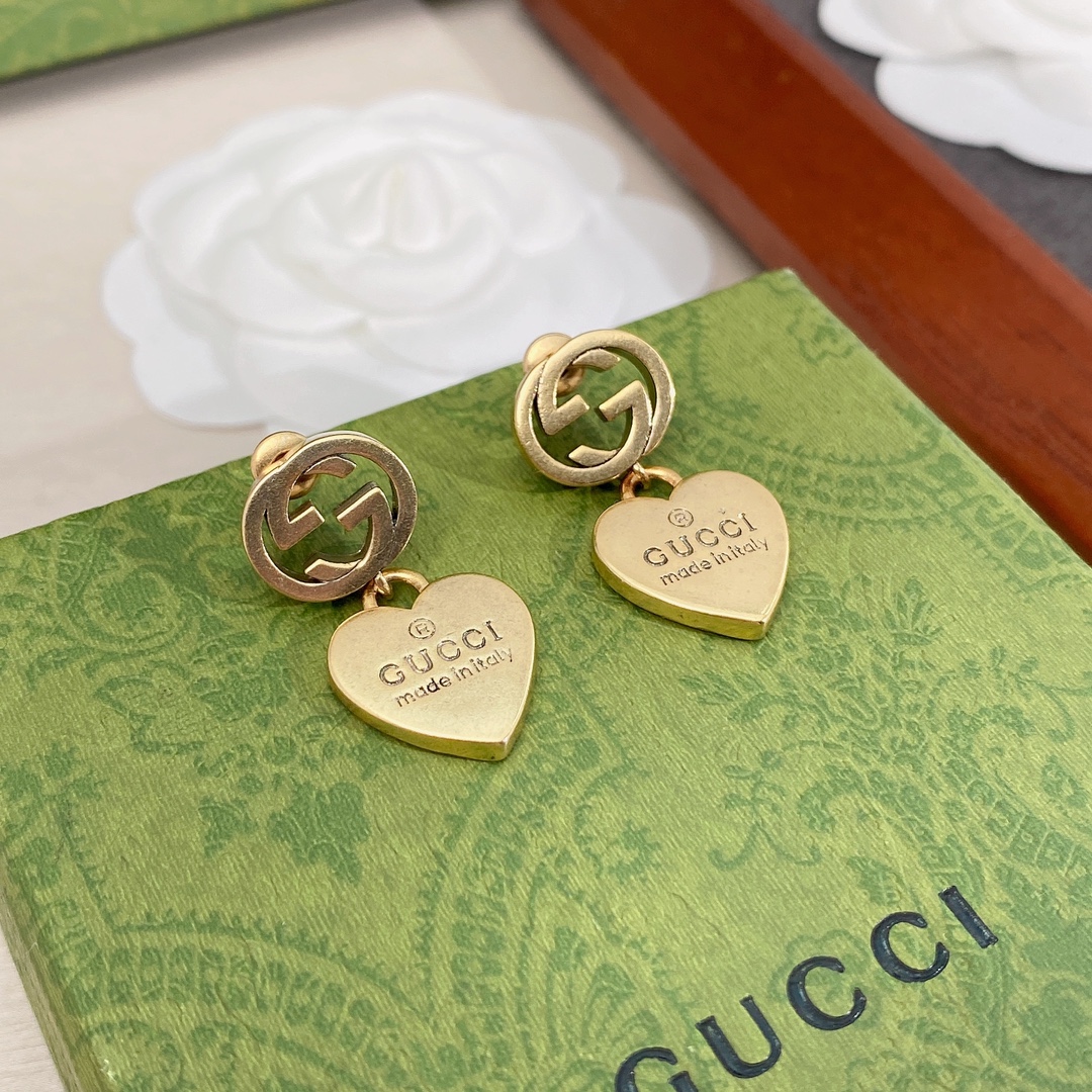Gvc*1 Double G Earrings Gold For Women