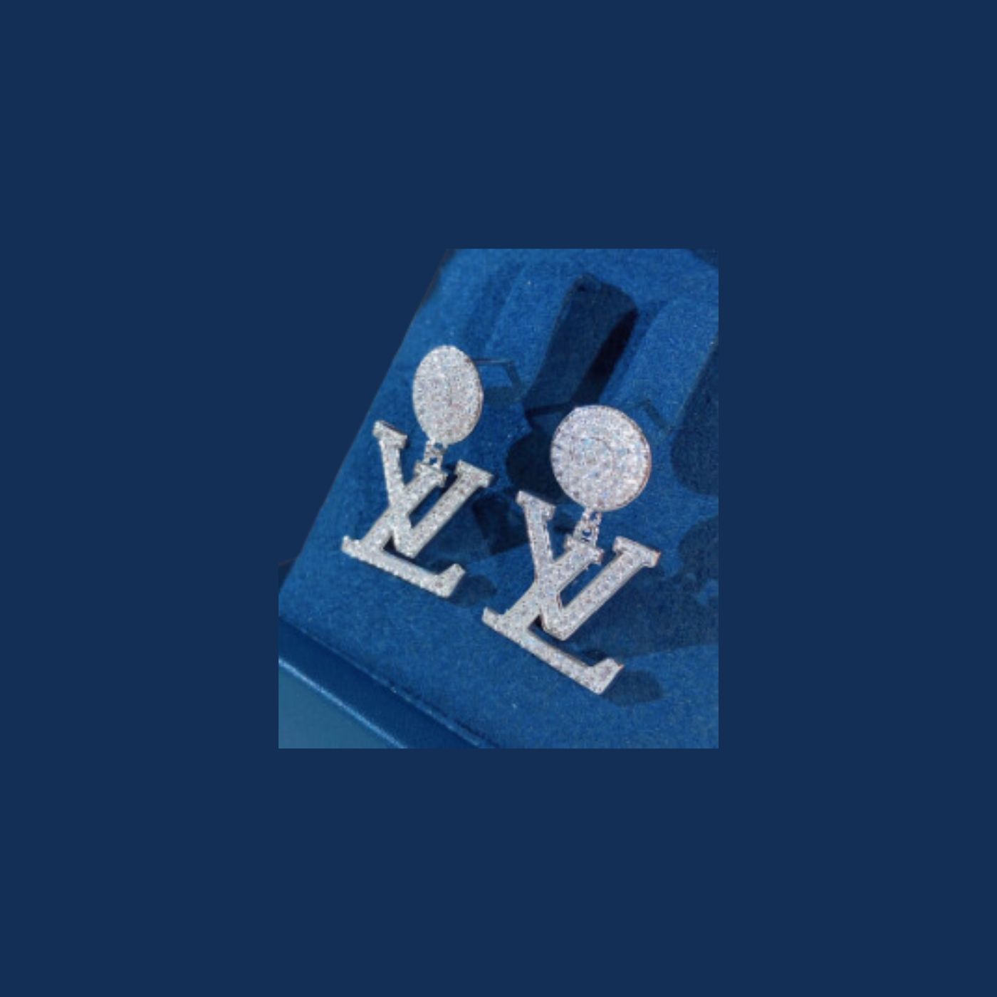 L0vis Vvtt0n LV Iconic Twinkle Earrings Silver Tone For Women