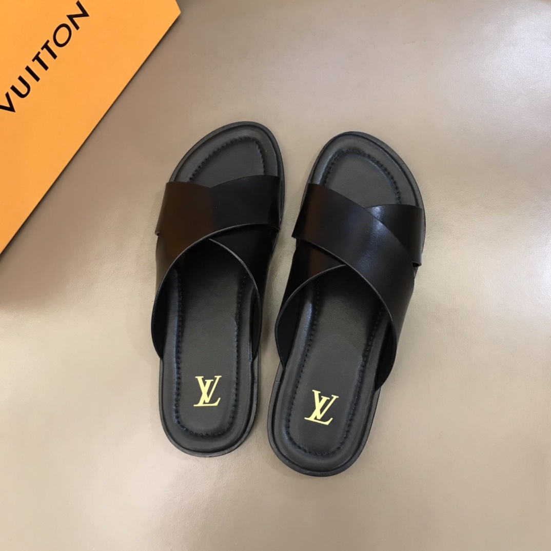 L0vis Vvtt0n LV Oasis Mule Black For Men