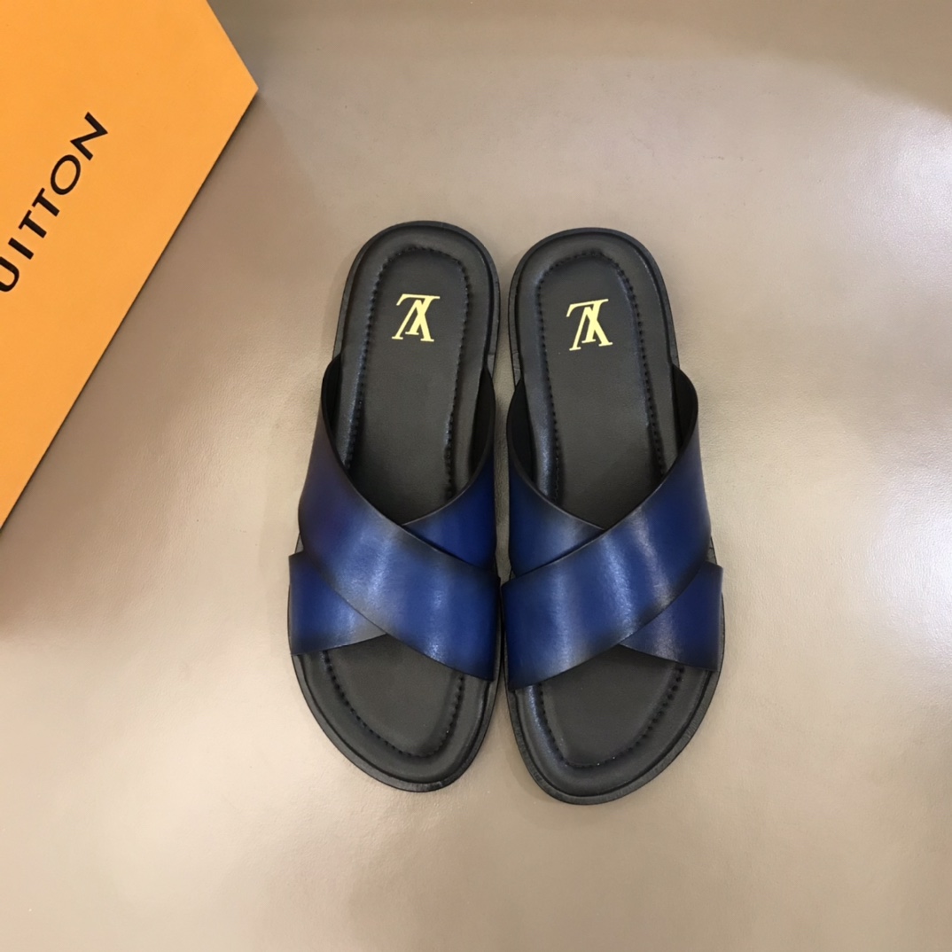 L0vis Vvtt0n LV Oasis Mule Blue For Men