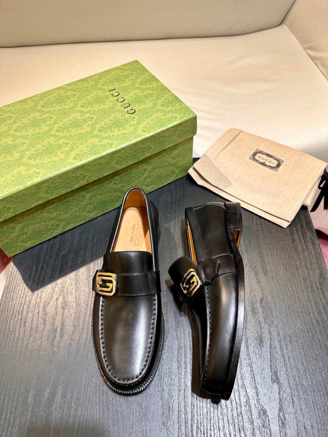 Gvc*1 Interlocking G Loafer Black For Men