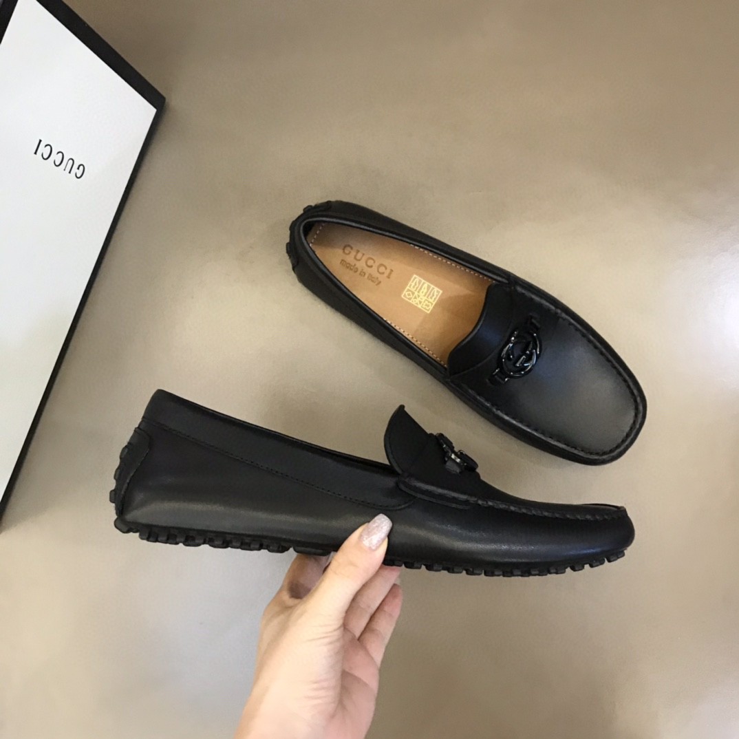 Loafer With Interlocking G Black For Men