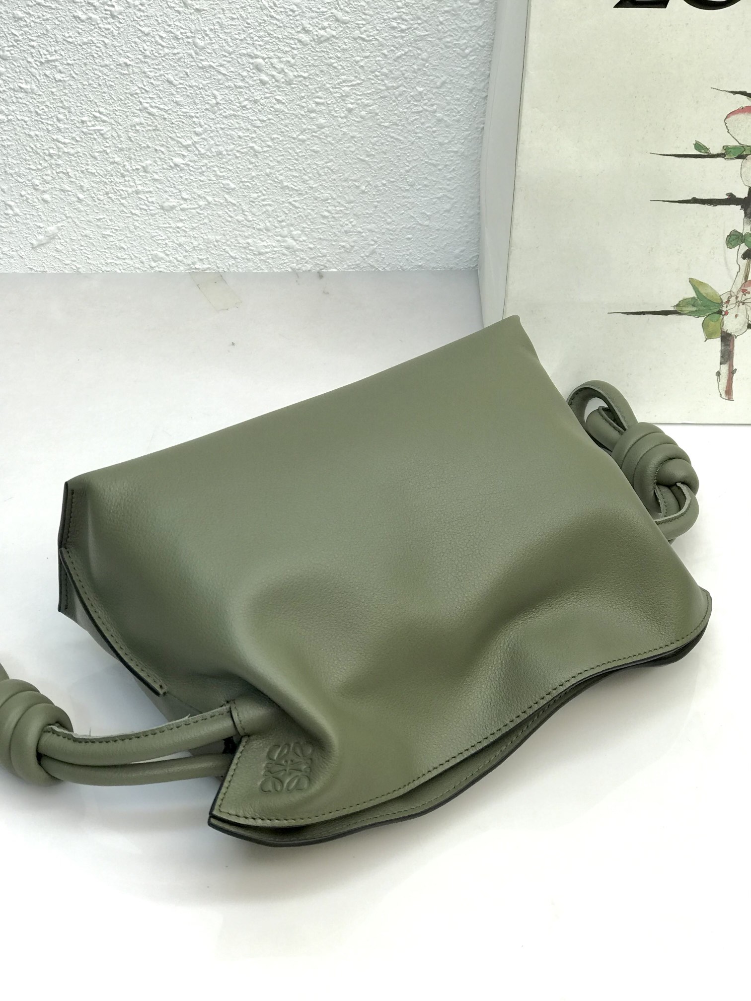L0ew* Mini Flamenco Clutch Black/Brown/Dark Green/Green For Women 9.4in / 23.9cm A411FC2X37