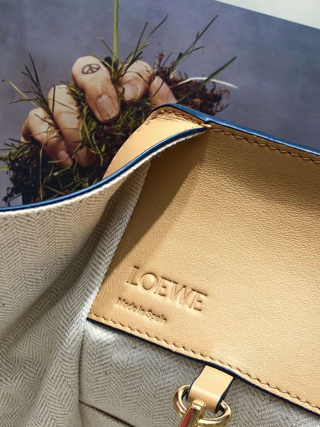 L0ew* Small Hammock Bag Blue/Pink/Beige/White/Brown/Burgundy/Grey For Women 11.8in / 30cm