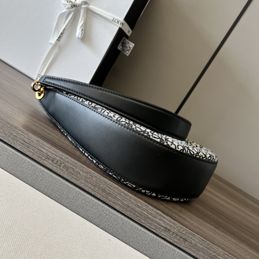 L0ew* Small Luna Bag Black/Brown/Light Brown For Women 12in / 30.5cm A923PM1X02