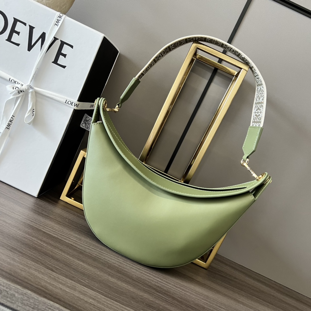 L0ew* Small Luna Bag Black/Brown/Cream/Green/Yellow For Women 12in / 30.5cm A923PM1X01
