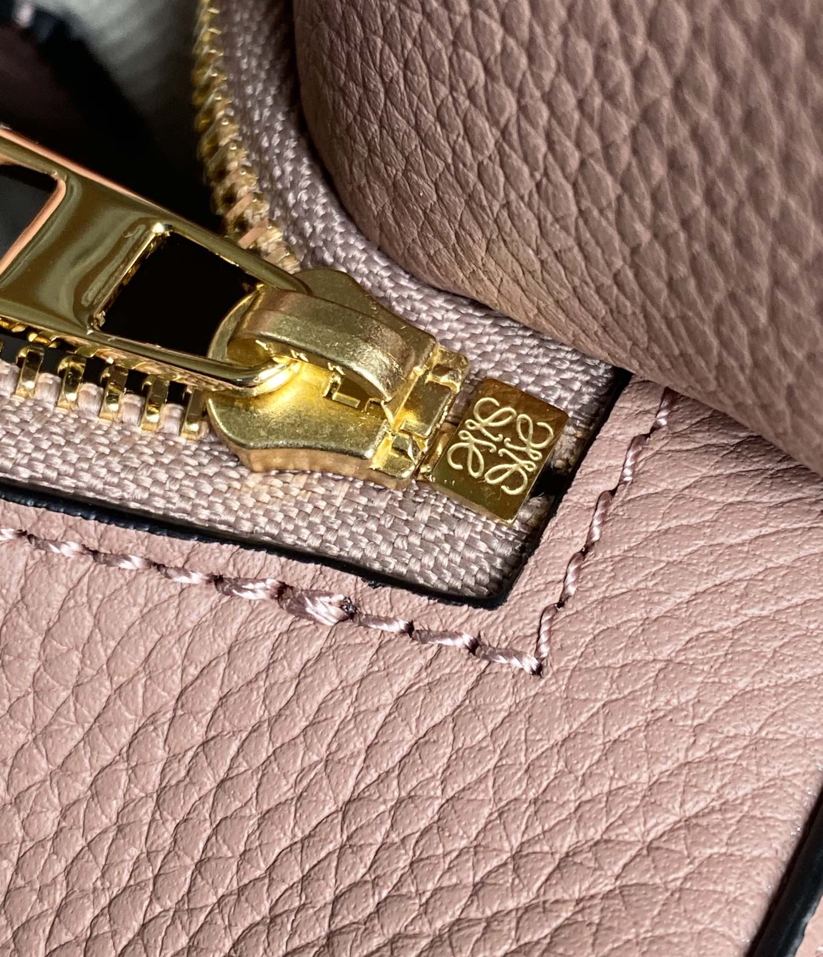 L0ew* Small Puzzle Bag Pink/Grey/Brown/Blue For Women 9.4in / 24cm