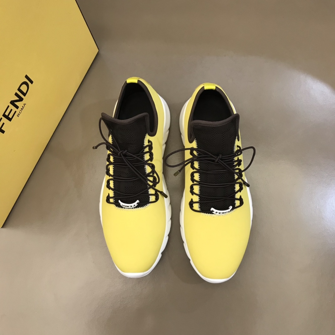 F**di FD Faster Trainers Yellow For Men