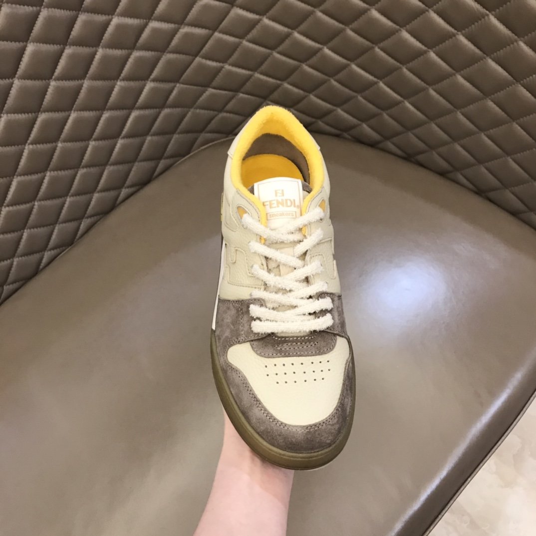 F**di FD Match Low Tops Sneakers Grey For Men 7E1493AHH2F1FHU