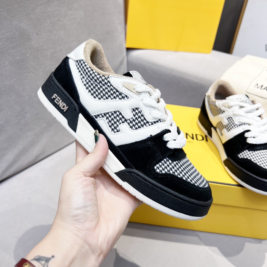 F**di FD Match Low Tops Sneakers Black For Men