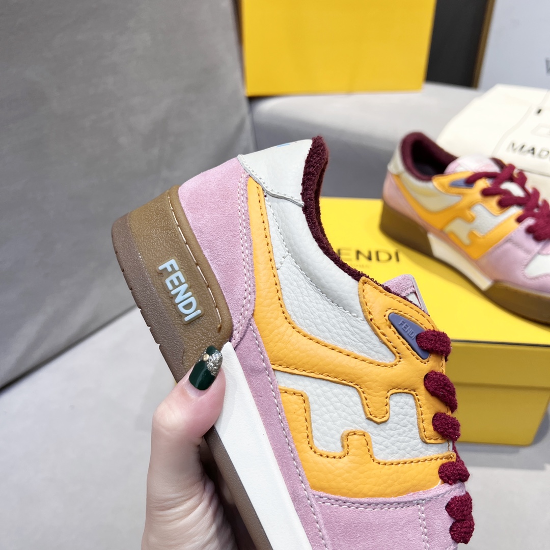 F**di FD Match Low Tops Sneakers Pink For Men