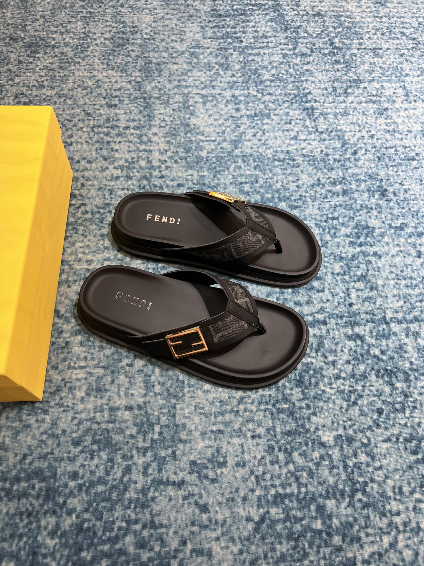 F**di FF Slides Black For Men
