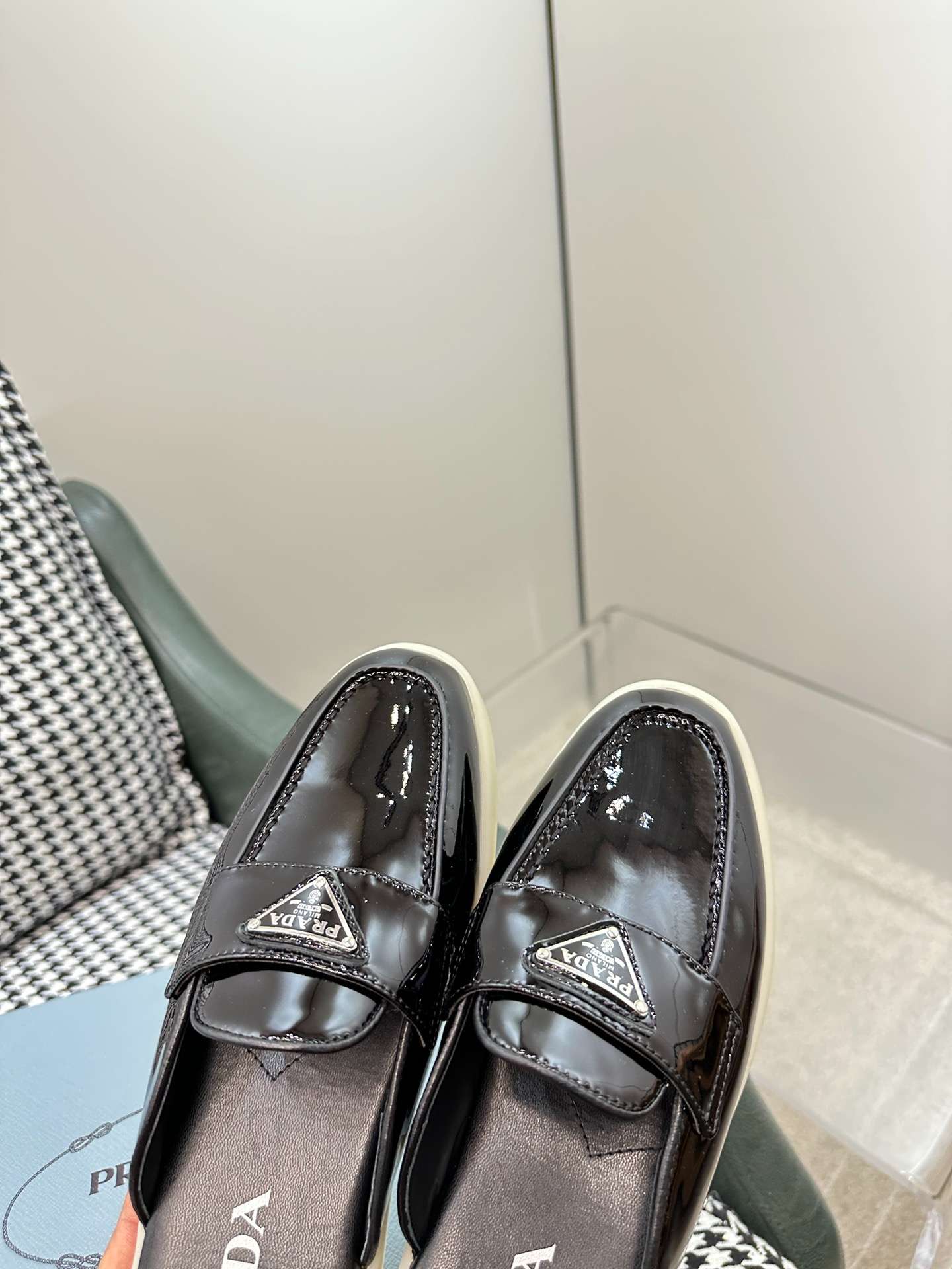 Pra*a Brushed Sabots Black For Women