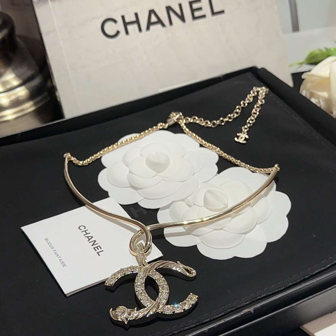 Ch**el CC Necklaces Gold For Women