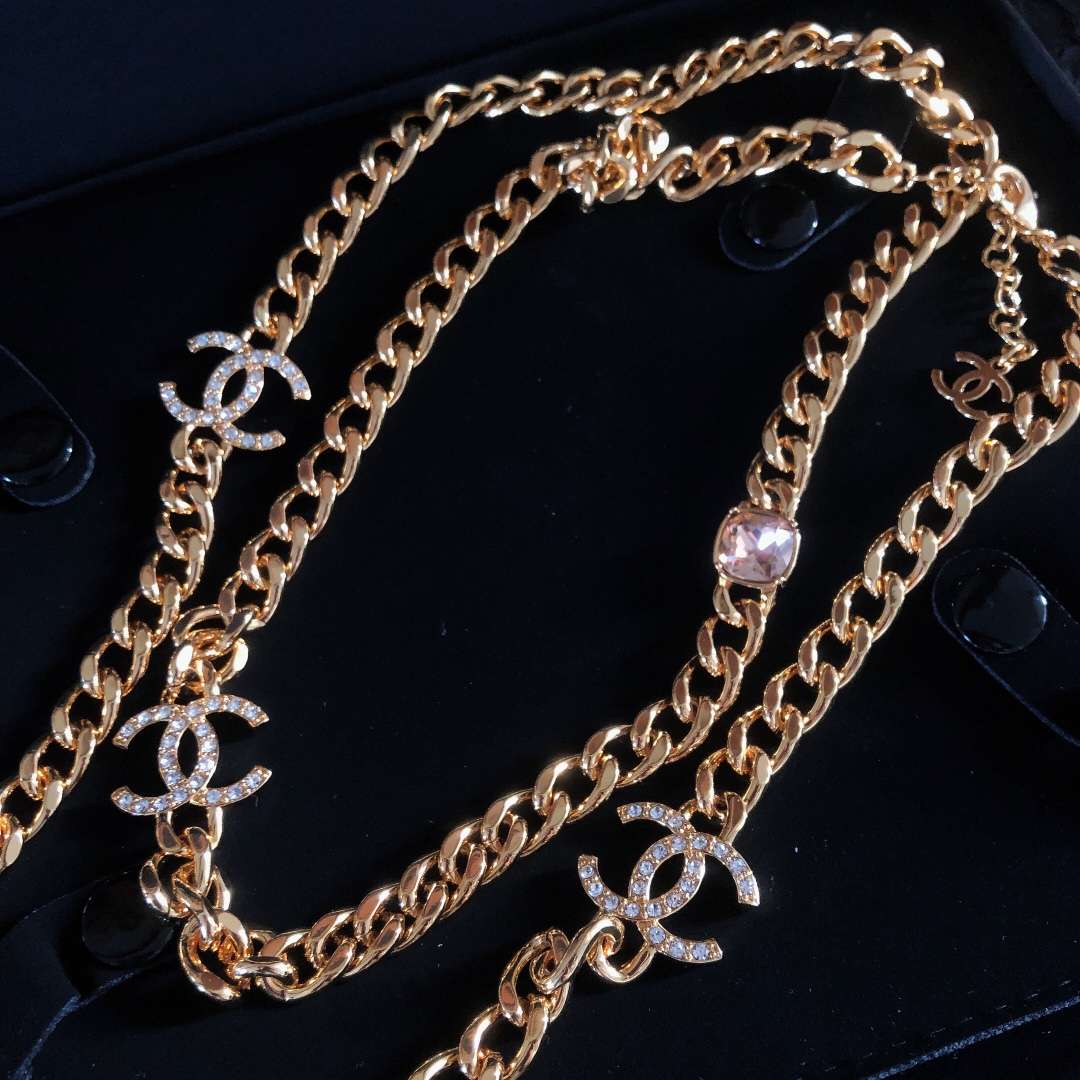 Ch**el Chain Necklaces Gold For Women