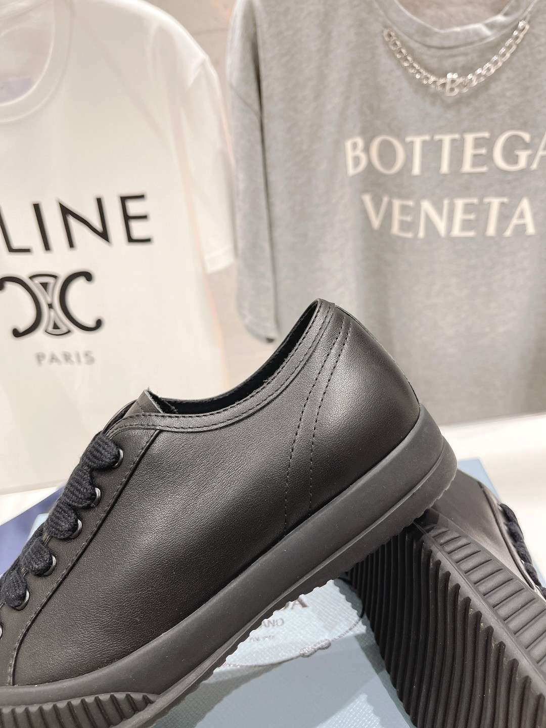 Pra*a Chunky Sole Sneakers Black For Women