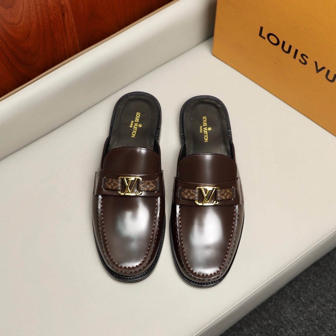 L0vis Vvtt0n Major Open Back With Trim Loafer Brown For Men